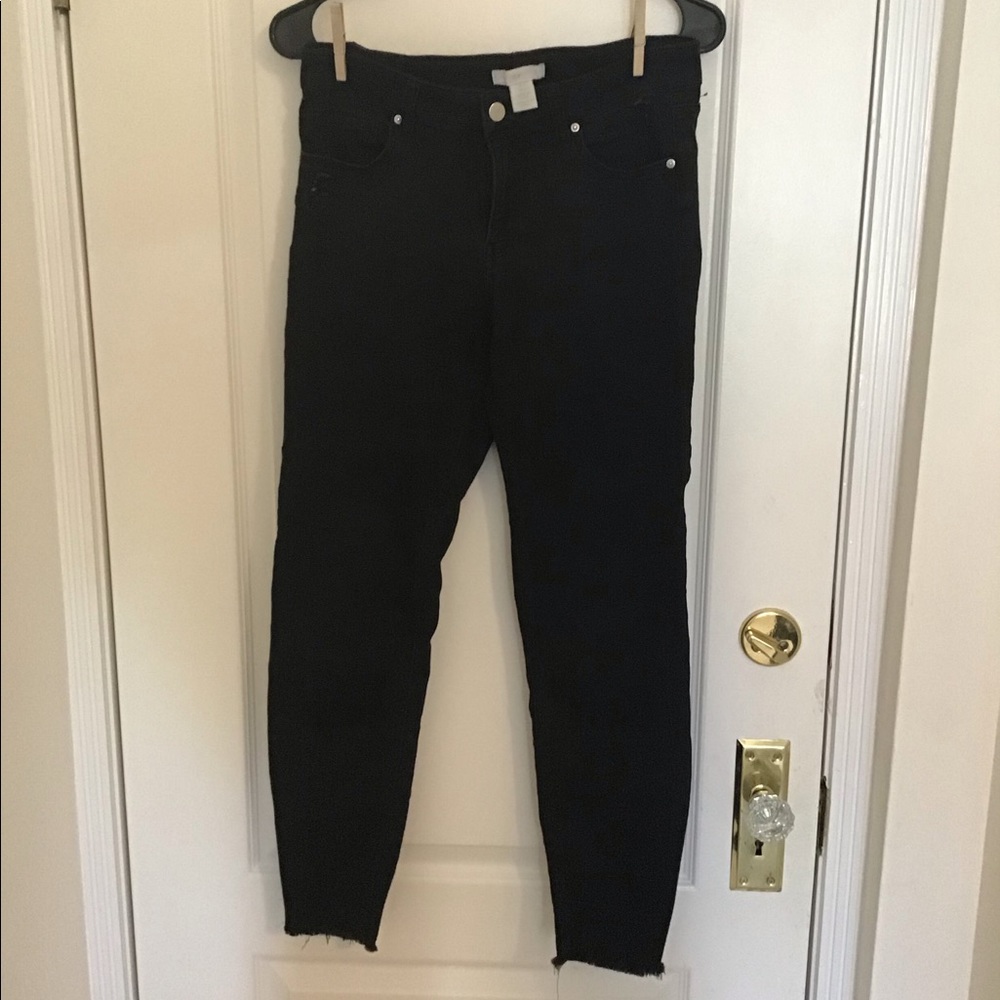 Ankle length black jeans